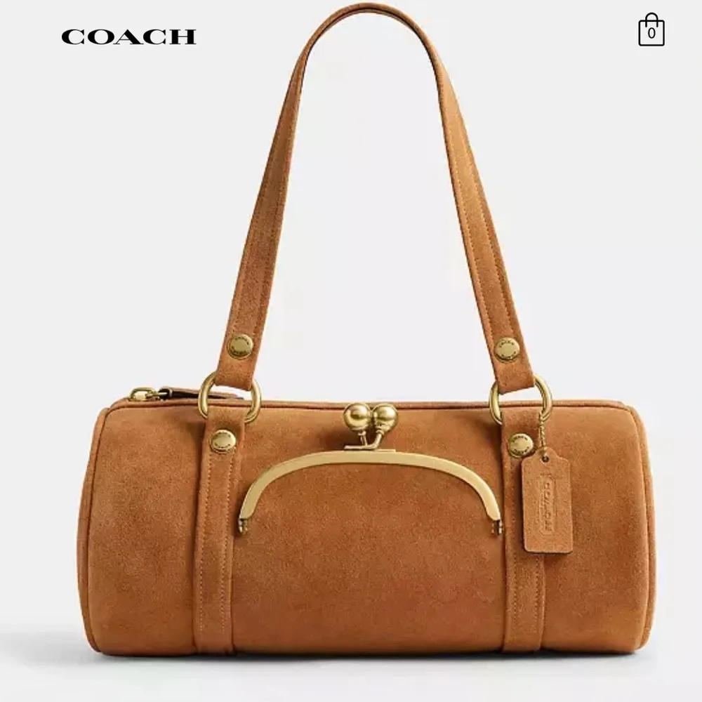 Coach Kisslock Barrel Bag
